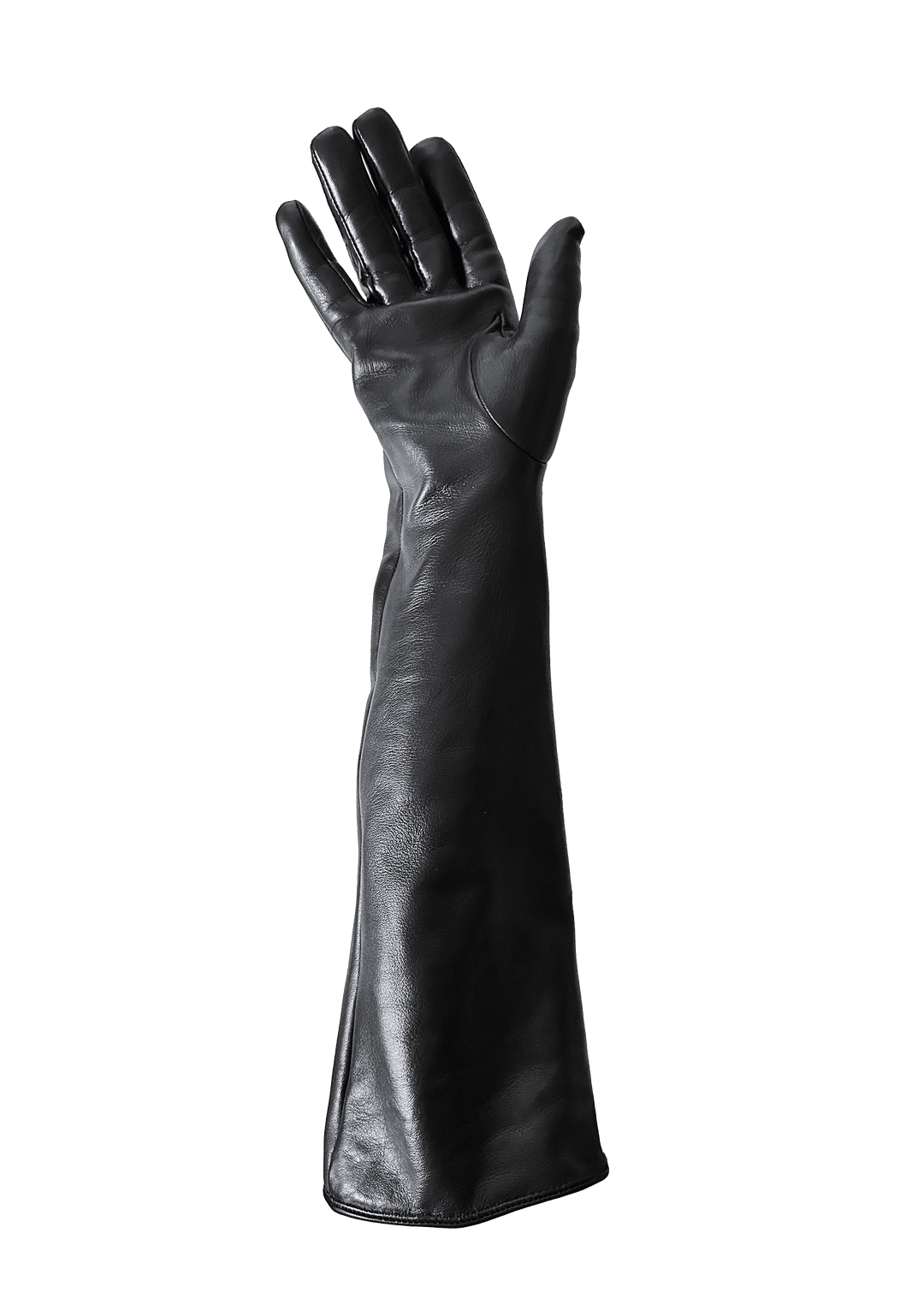 Elegant 18.5" Long Genuine Leather Gloves