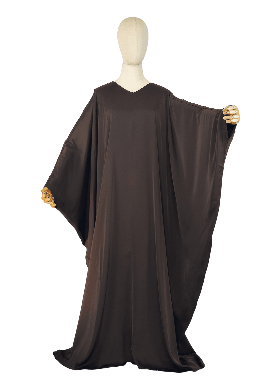 Anisa Satin Kaftan - Espresso