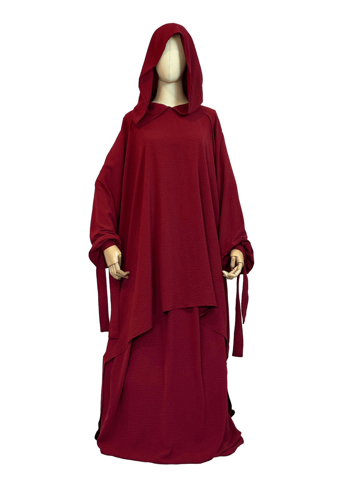 Giza 2pc HighLow Jilbab - Maroon