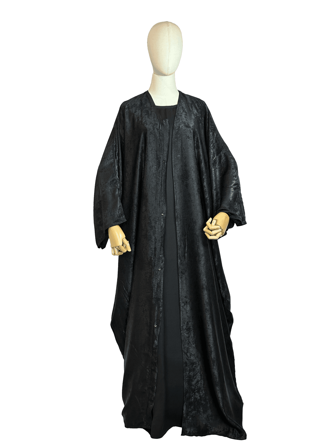 Samreen 3pc Abāya Set - Speckled Black