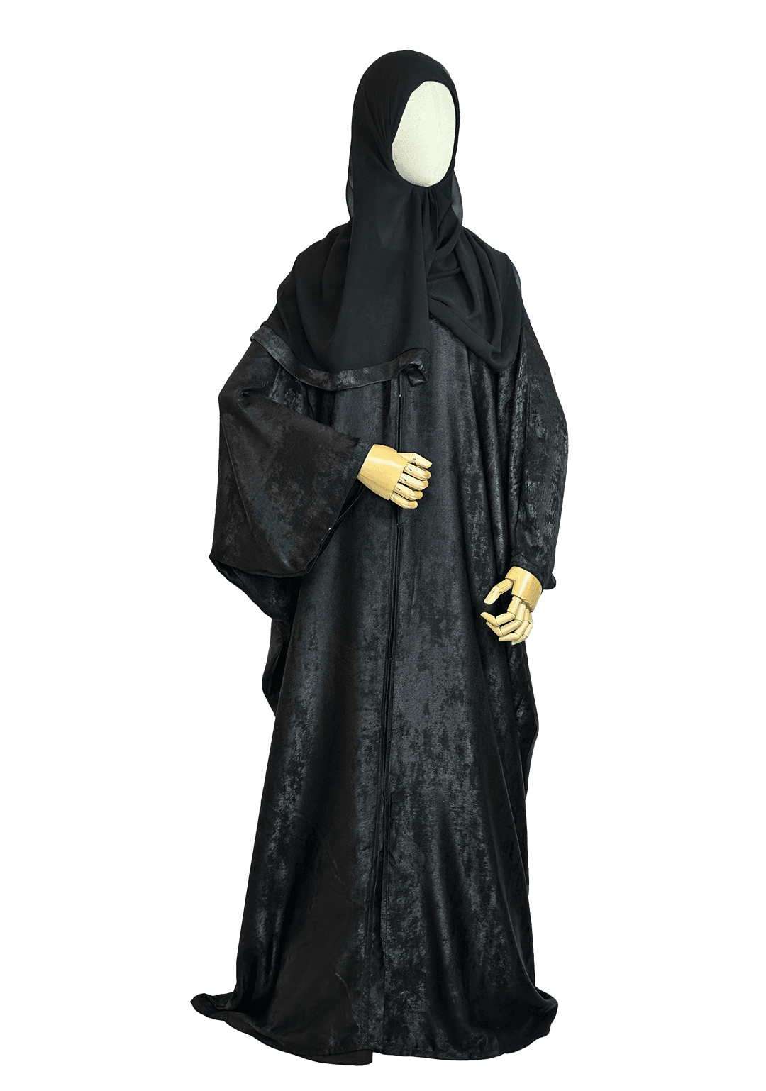 Samreen 3pc Abāya Set - Speckled Black